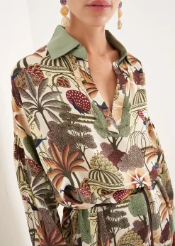 Abito a camicia Cady fantasia