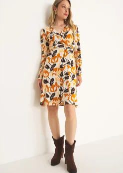 Abito Amor stampa foglie