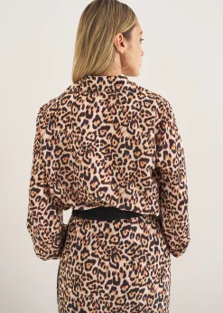 Blusa Brigida stampata con colletto