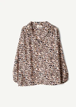 Blusa Brigida stampata con colletto