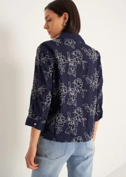Camicia Callie con ricamo floreale