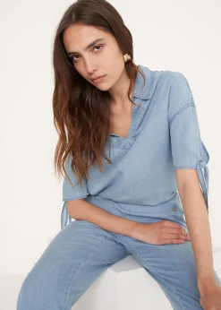 Camicia Comic effetto denim