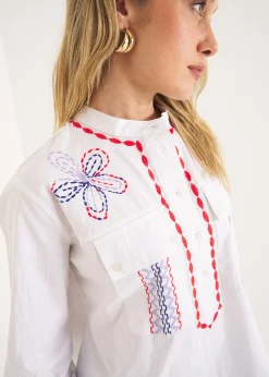 Camicia Cuore ricamata