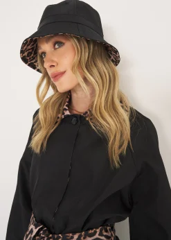 Cappello Cris reversibile leopardato