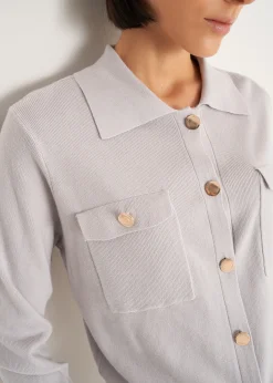Cardigan Camilla con collo baby
