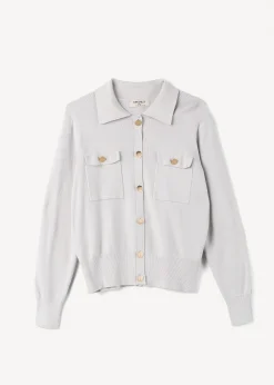 Cardigan Camilla con collo baby