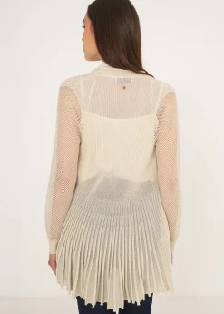 Cardigan Caren in filo con cinta
