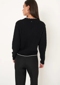 Cardigan Chantal con bottoni gioiello