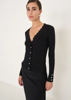 Cardigan Cher con bottoni perla