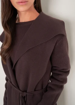 Cardigan Clotilde con collo a scialle