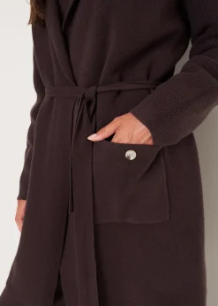 Cardigan Clotilde con collo a scialle