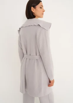 Cardigan Clotilde con collo a scialle