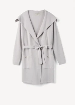 Cardigan Clotilde con collo a scialle