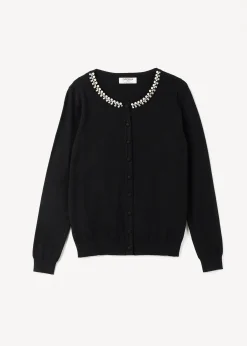 Cardigan Cody con strass e perle