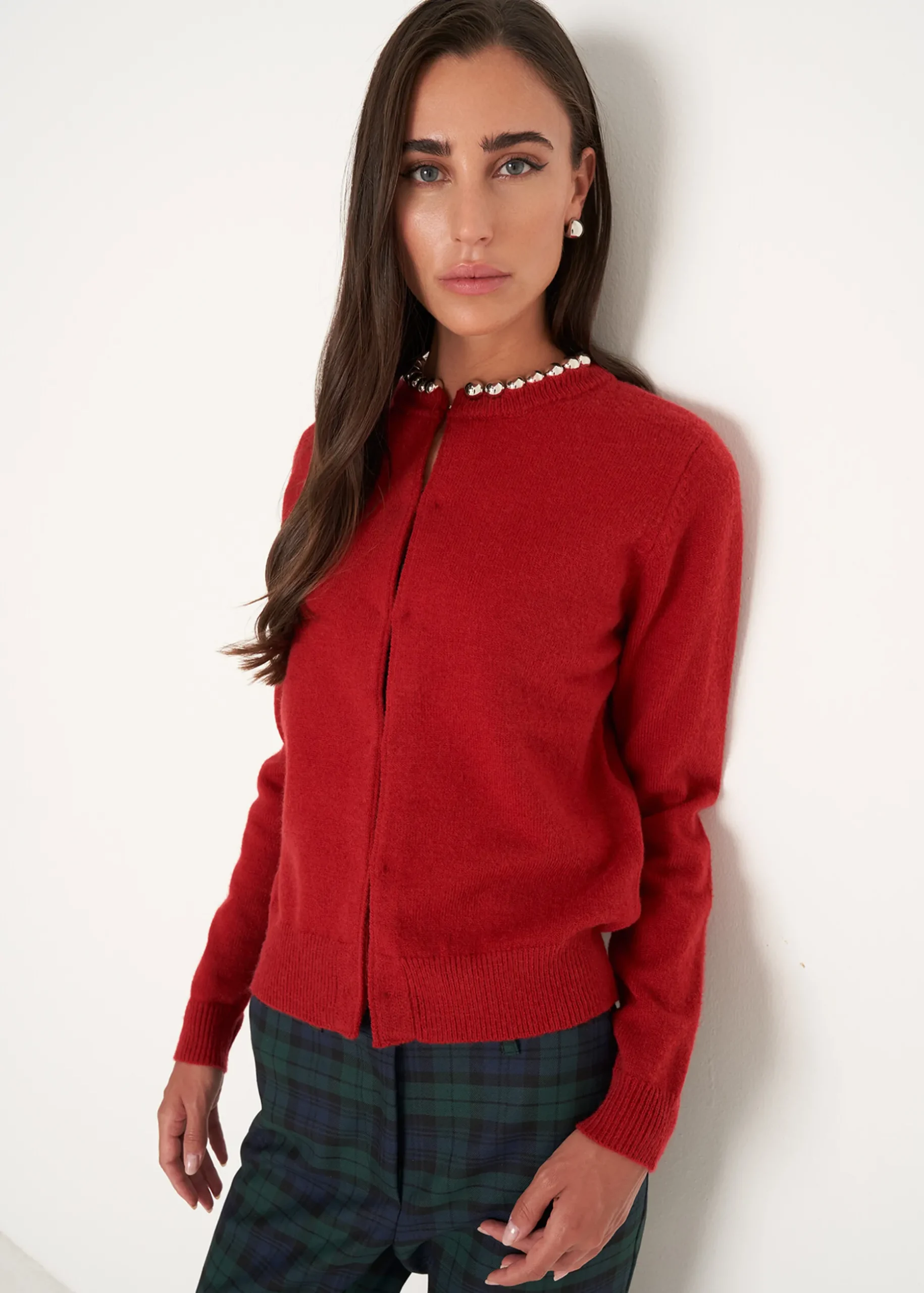 Cardigan Coeur con dettaglio gioiello