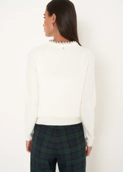 Cardigan Coeur con dettaglio gioiello