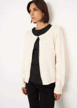 Cardigan Coy con perle applicate