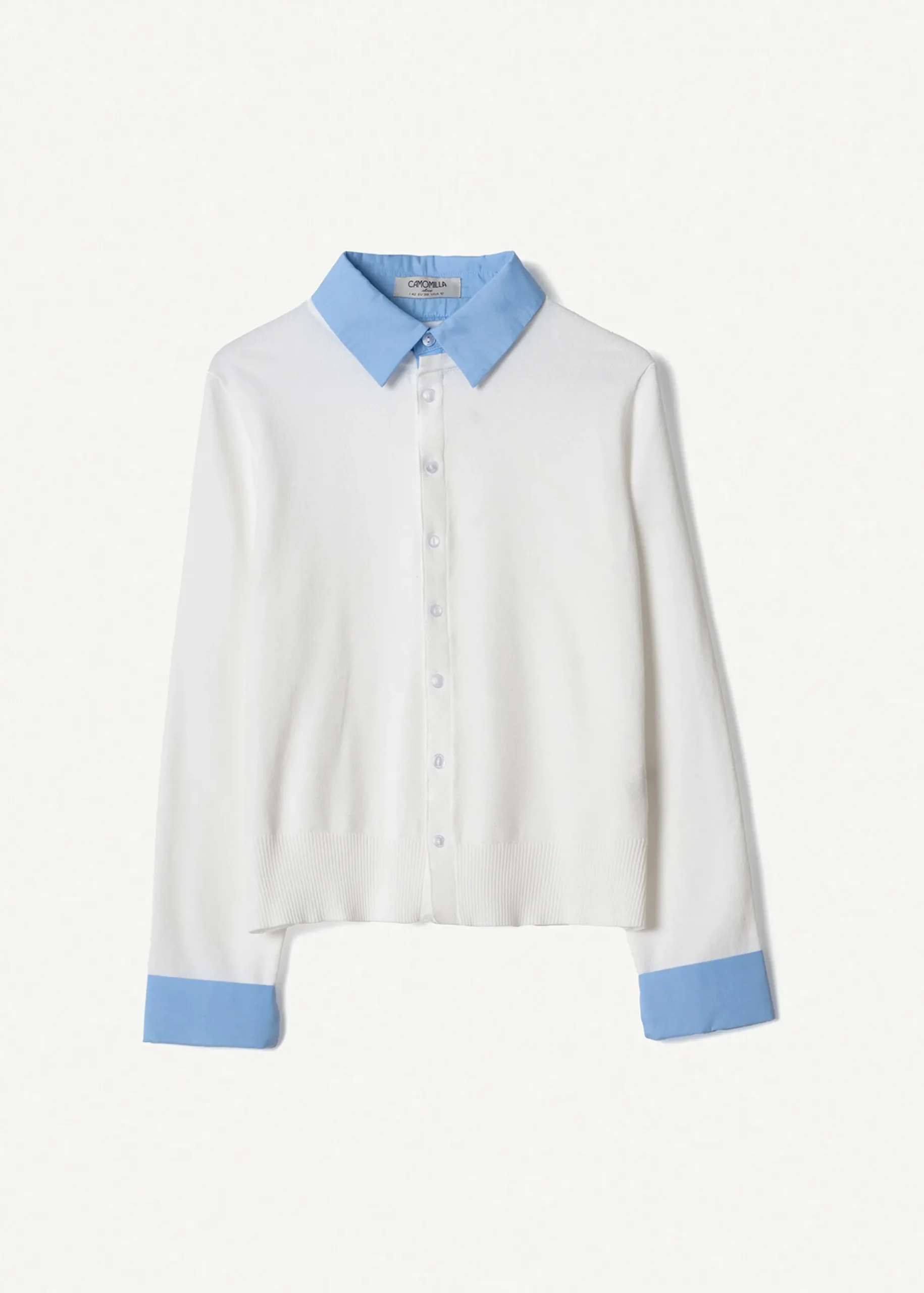 Cardigan Crazy con dettagli camicia
