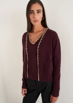 Cardigan Crimea con catena gold