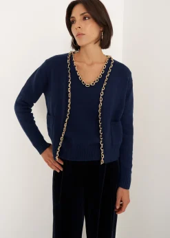 Cardigan Crimea con catena gold