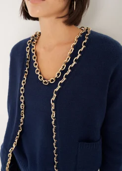 Cardigan Crimea con catena gold