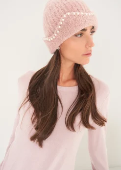 Cuffia Cylk con ricamo di perle