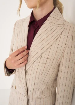 Giacca Gloria gessata da tailleur