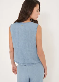 Gilet Genge in cotone e lino