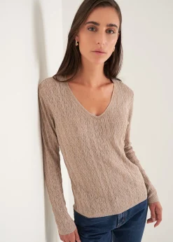 Maglia Maddie scollo a V con strass