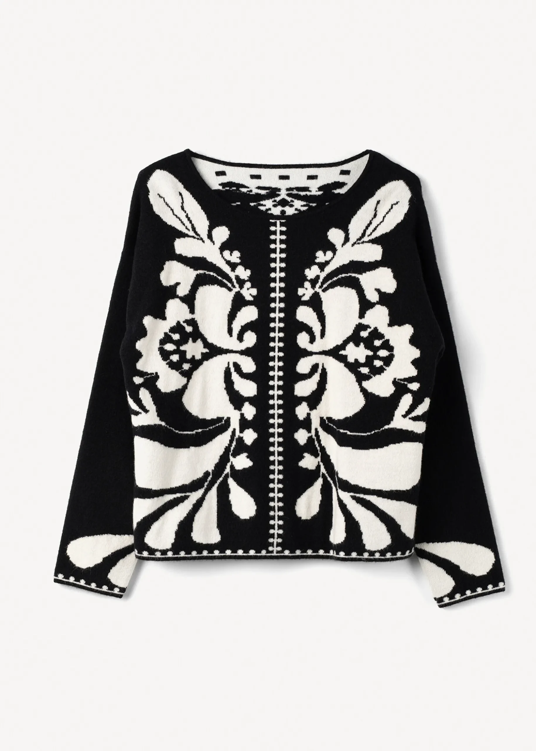 Maglia Maira con decoro a contrasto