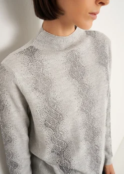 Maglia Margot mezzo collo con strass