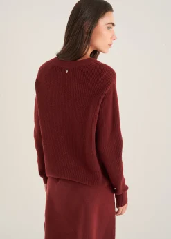 Maglia Marisa scollo a V con frange