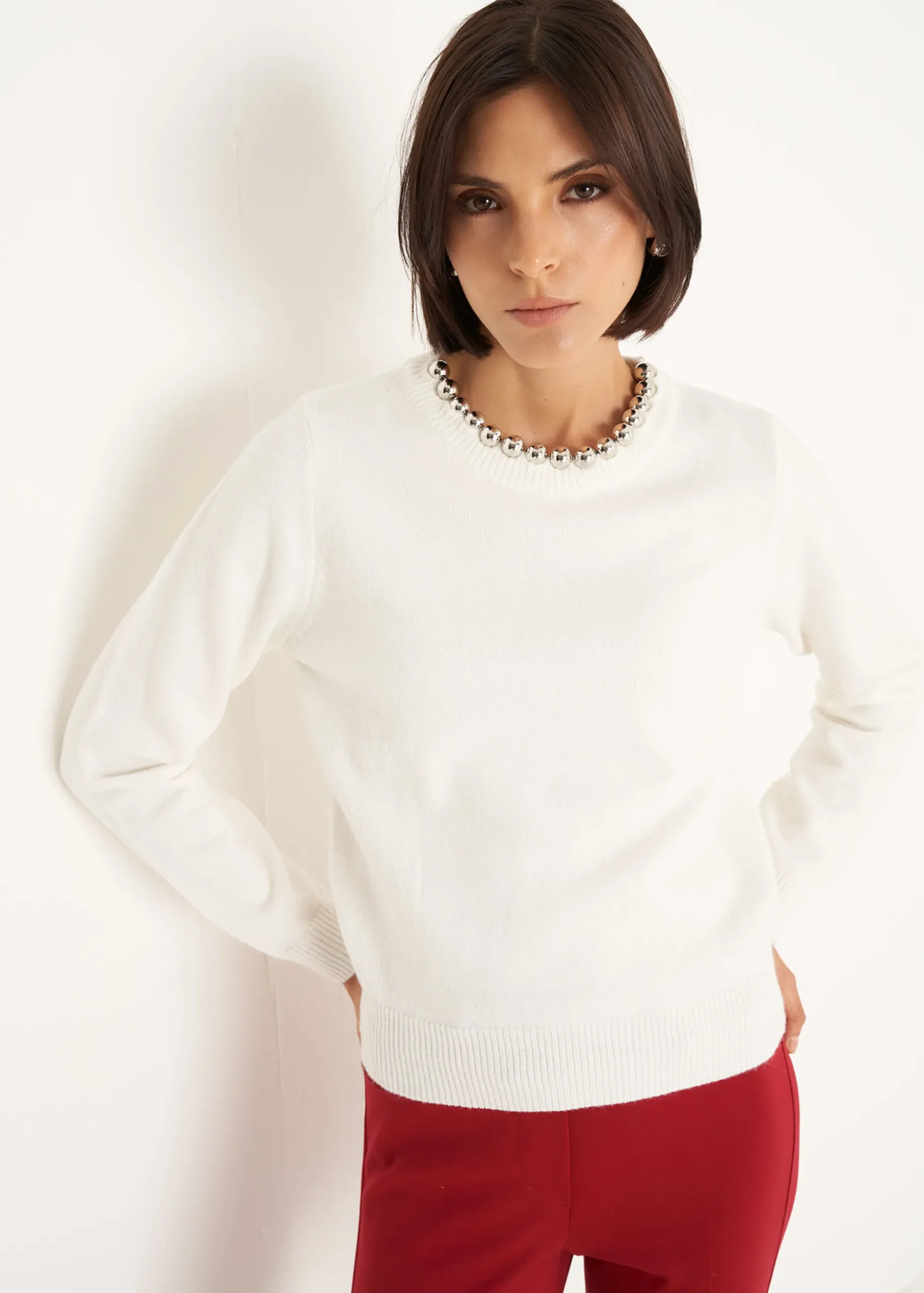 Maglia Marisol con dettaglio gioiello