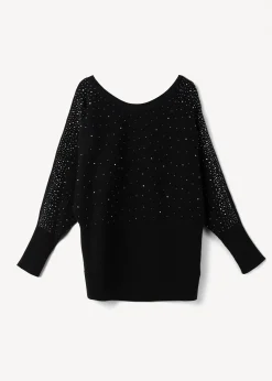 Maglia Marlena con strass all over