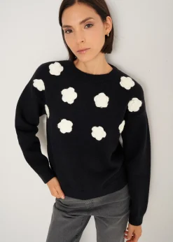 Maglia Marley con fiori 3D