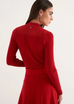 Maglia Matilde a coste collo alto