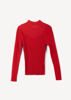 Maglia Matilde a coste collo alto