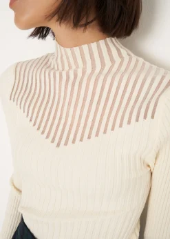 Maglia Matilde a coste collo alto