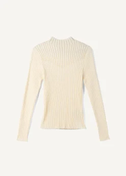 Maglia Matilde a coste collo alto