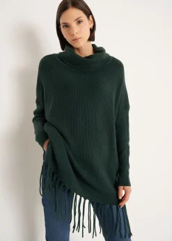 Maglia Medea collo ad anello con frange