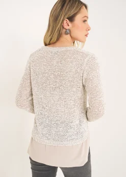 Maglia Met con rouche satin