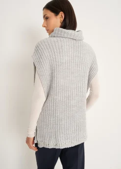 Maglia smanicata Morgana con paillettes