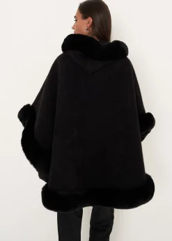 Mantella Moyra in maglia ed ecopelliccia