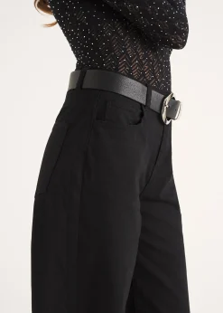 Pantaloni denim Daisy palazzo