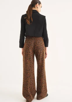 Pantaloni denim Daisy palazzo