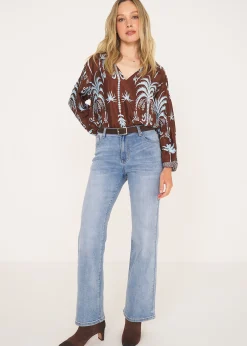Pantaloni denim David palazzo
