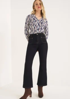 Pantaloni denim Jacqueline svasati
