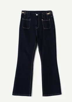 Pantaloni denim Jacqueline svasati