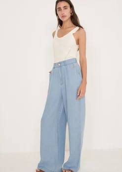 Pantaloni Pizzo chambray