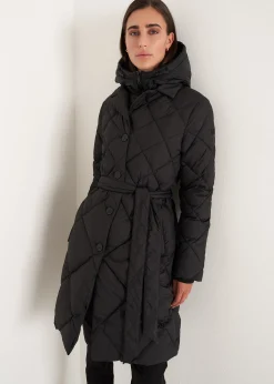 Piumino Pat trapuntato a rombi con gilet staccabil